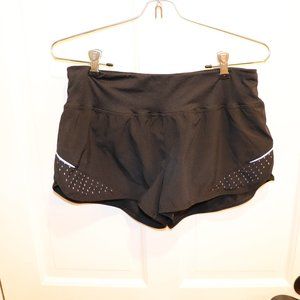Black Champion Dry-Fit Shorts with Back Zipper